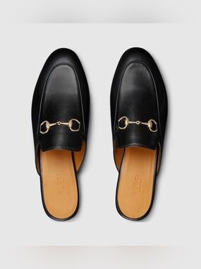 Gucci Princeton Loafer Mule in Black